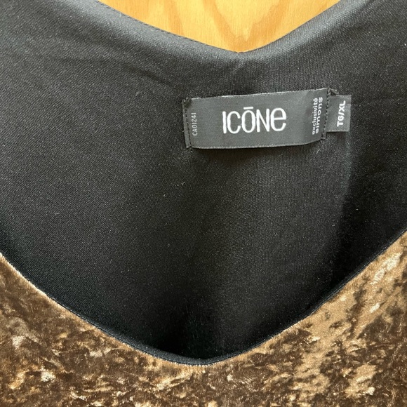 Velvet top, light brown size XL - Picture 3 of 3